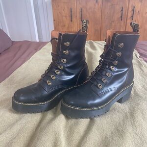 Dr. Martens Leona Smooth Leather Boots